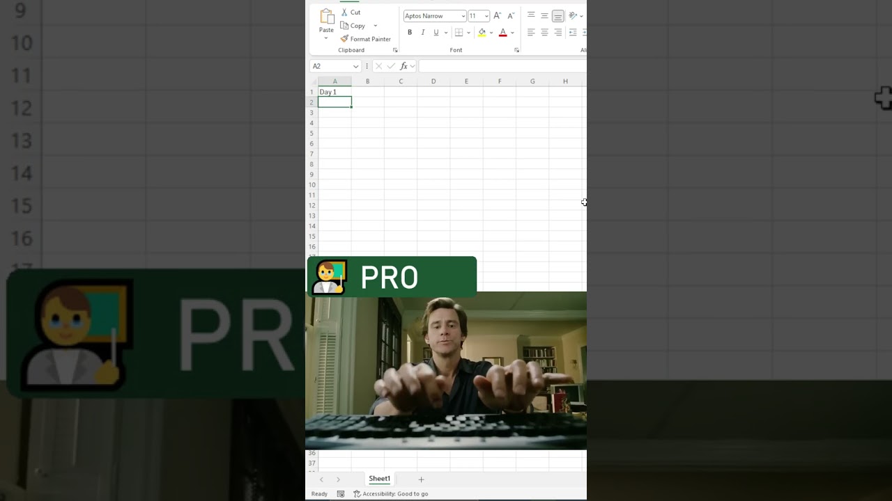 ⚡ Autofill days instantly in Excel with the Fill Handle #excel  #excelforbeginners  #exceltips