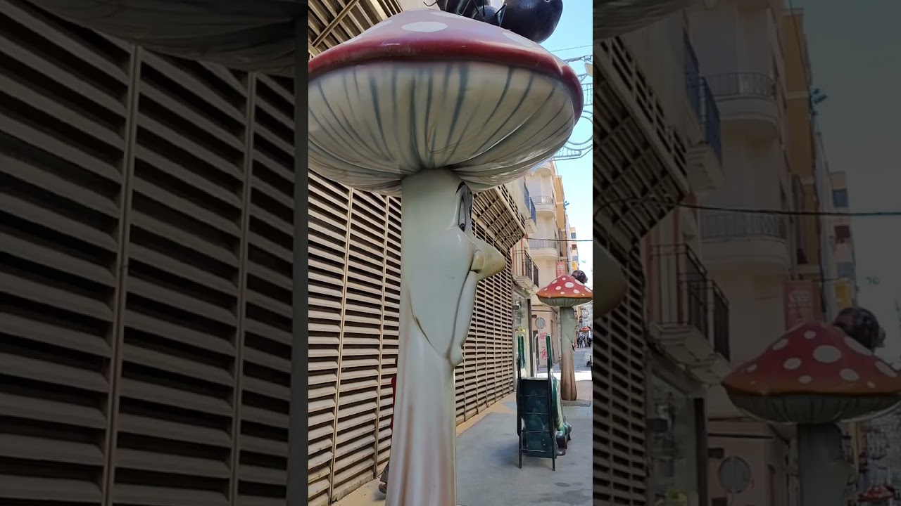 Mushroom street in Alicante :D #shorts