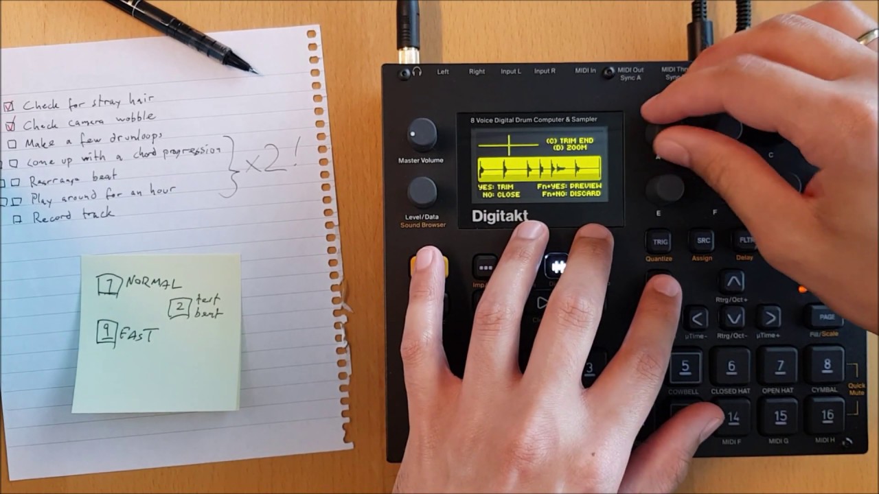 DIGITAKT: making a track from scratch