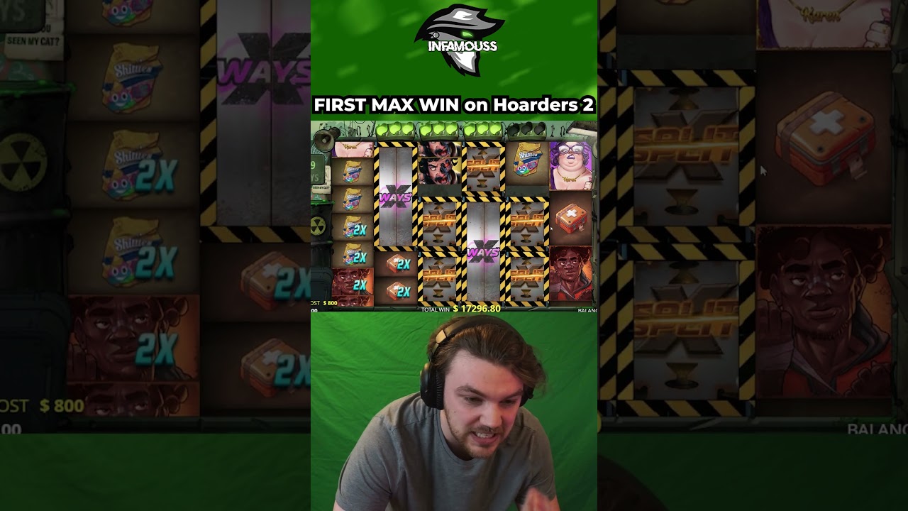 FIRST EVER MAX WIN on xWays Hoarders 2! 💰🔥#MaxWin #xWaysHoarders2 #NoLimitCity #slots