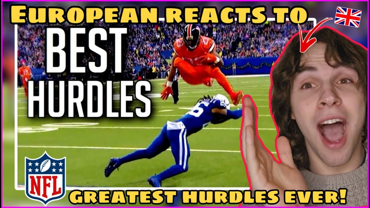EUROPEAN Reacts to 'BEST HURDLES IN NFL HISTORY!!' || First Time Reaction