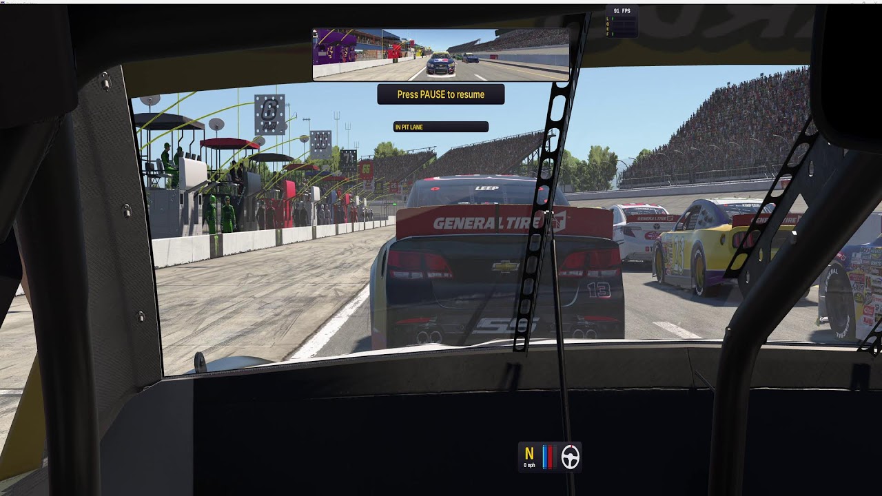 ARCA practice race with AI at Michigan 2nd try