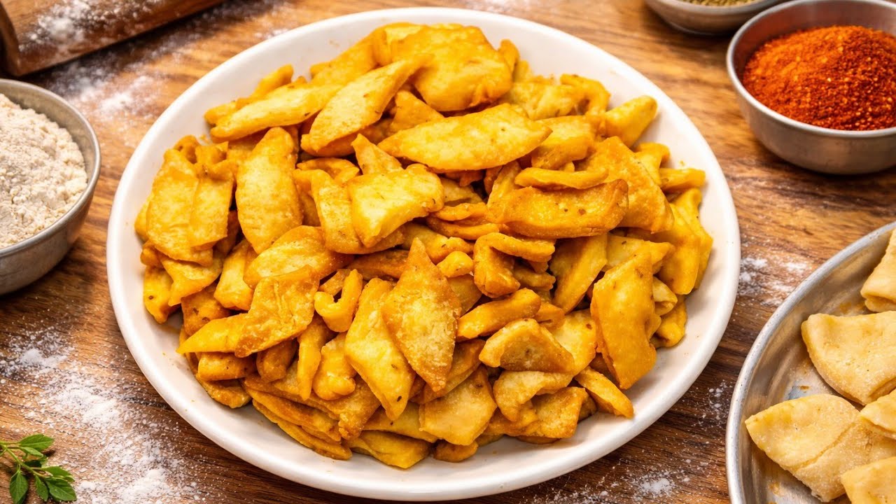 Market Jaisa Kurkura Namkeen Ghar Par 😋 | Easy Homemade Snack 
