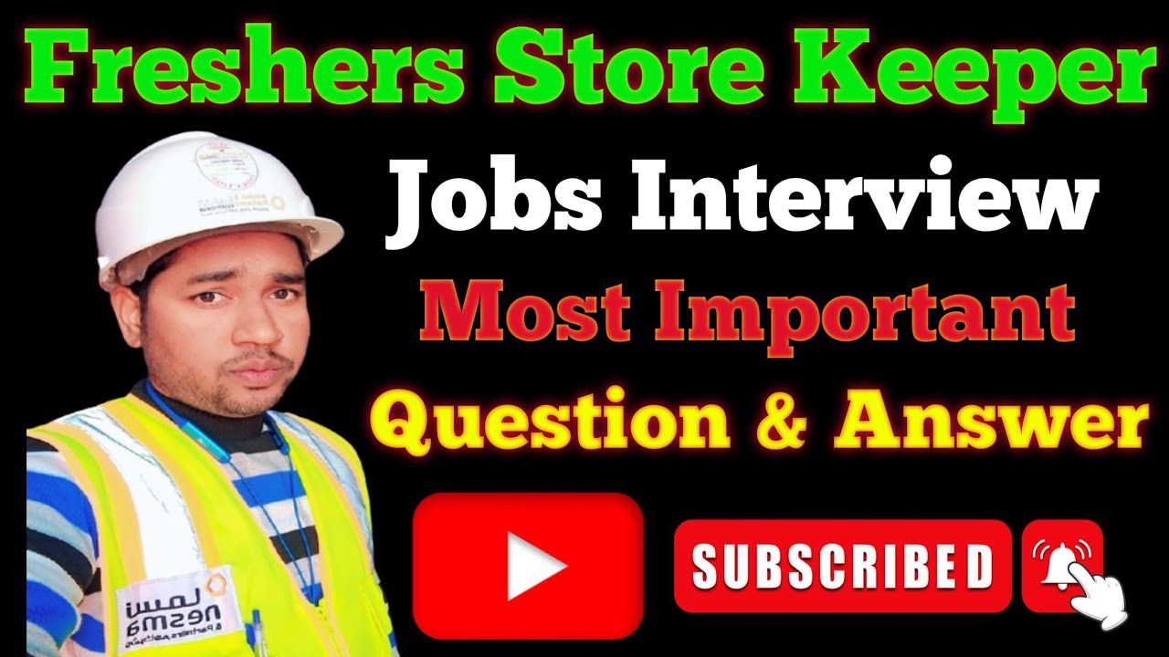Freshers Store Keeper Job Interview Question and Answer | Store Keeper Job Interview Kaise Pass kare
