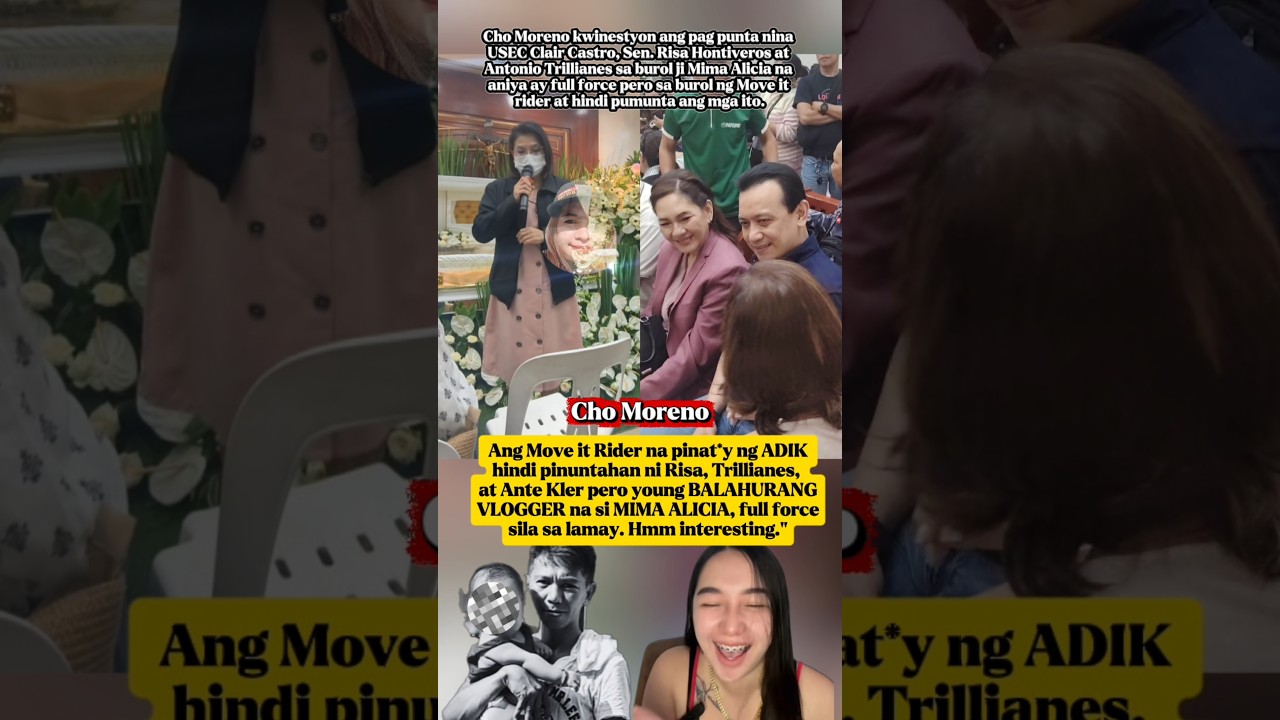 Cho Moreno kwinestyon ang pag punta nina USEC Clair Castro, Sen. Risa Hontiveros at Antonio Trillian