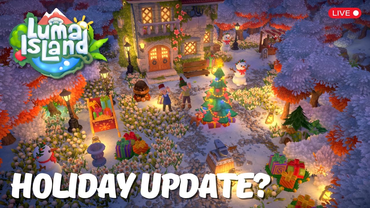 Luma Island - Winter Update! LIVE! #lumaisland #holiday #cozygaming