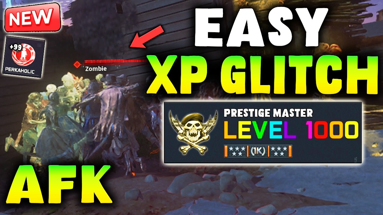 NEW EASY AFK UNLIMITED XP GLITCH IN BO7! INSANE XP GLITCH / ROUND 999 GLITCH!