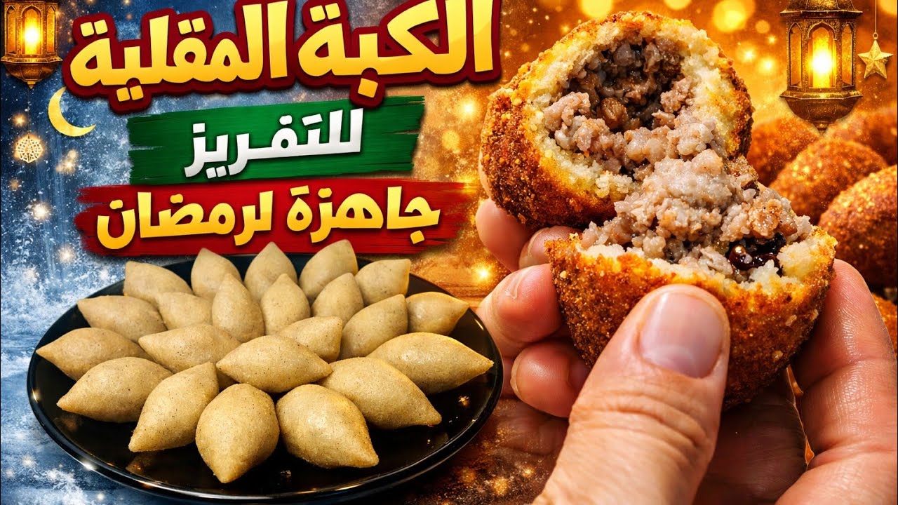 🔥 كبة بدون هبرة لرمضان | أسهل طريقة للتشكيل والتفريز مع نتيجة بتشهي 😍