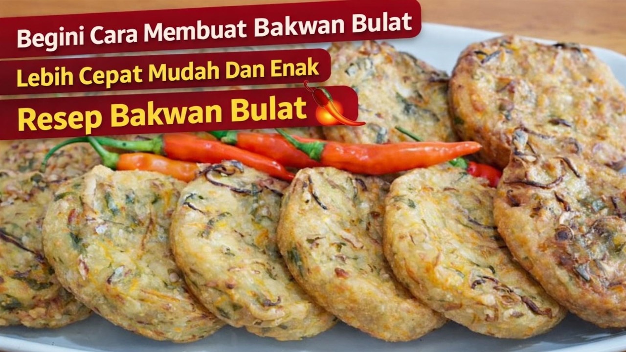 Begini Cara Membuat Bakwan Bulat Lebih Cepat Mudah Dan Enak | Resep Bakwan Bulat