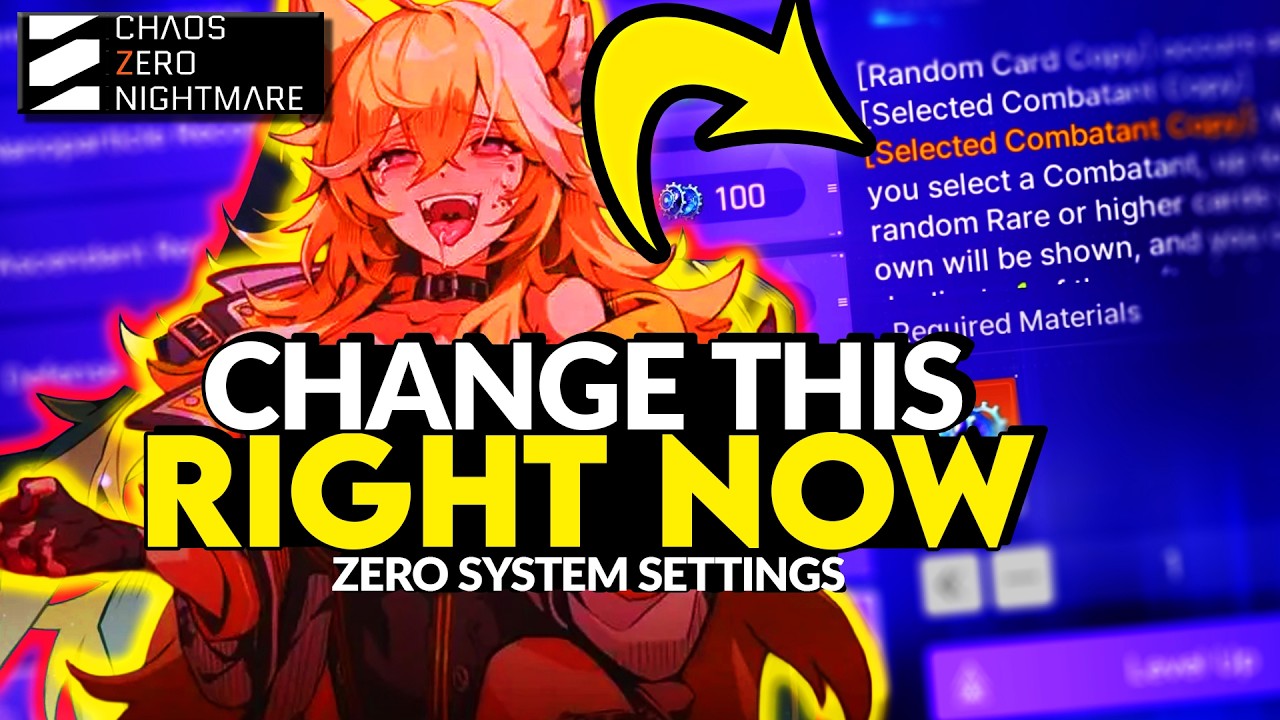 Do THIS to Get INSANE Save Data in Season 2 - Zero System Settings [Chaos Zero Nightmare]