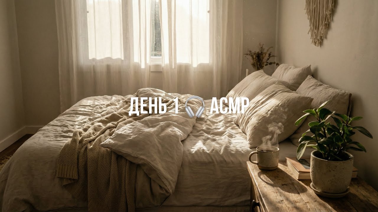 АСМР Книга про повернення спокою | УКРАЇНСЬКОЮ | День 1 | Надягай 🎧 і поринь у спокій з собою✨