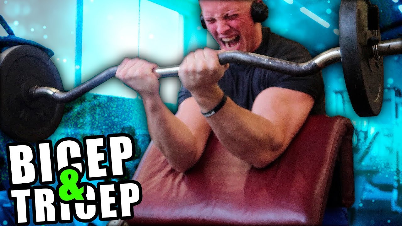 #RUMOAOSPALCOS│TREINO DE BICEP & TRICEP ! ◤4WeeksOut◥