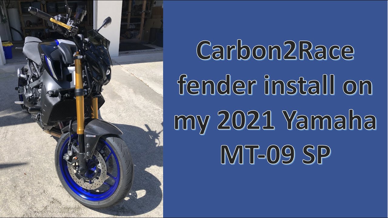 Upgrade Your 2021 MT-09 SP With Carbon2race Front Fender Accessories!