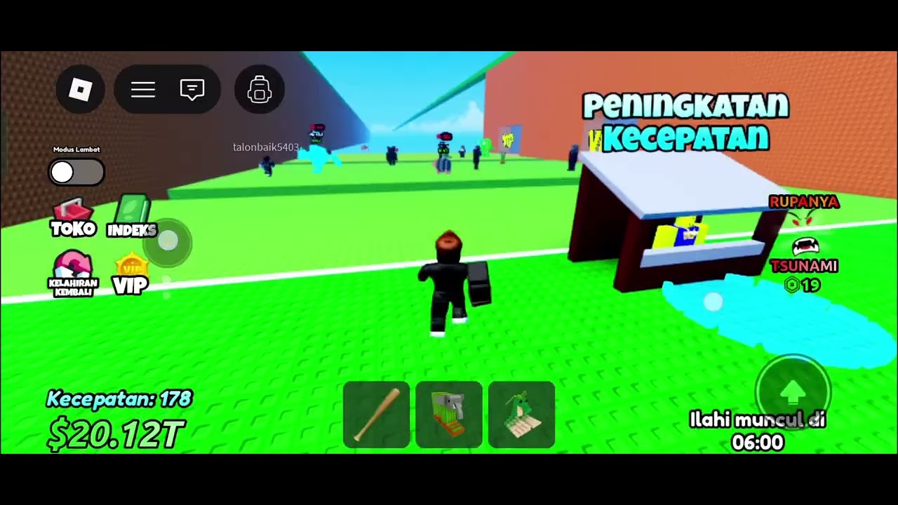 Main game tsunami tapi ambil brainrot (part 5)