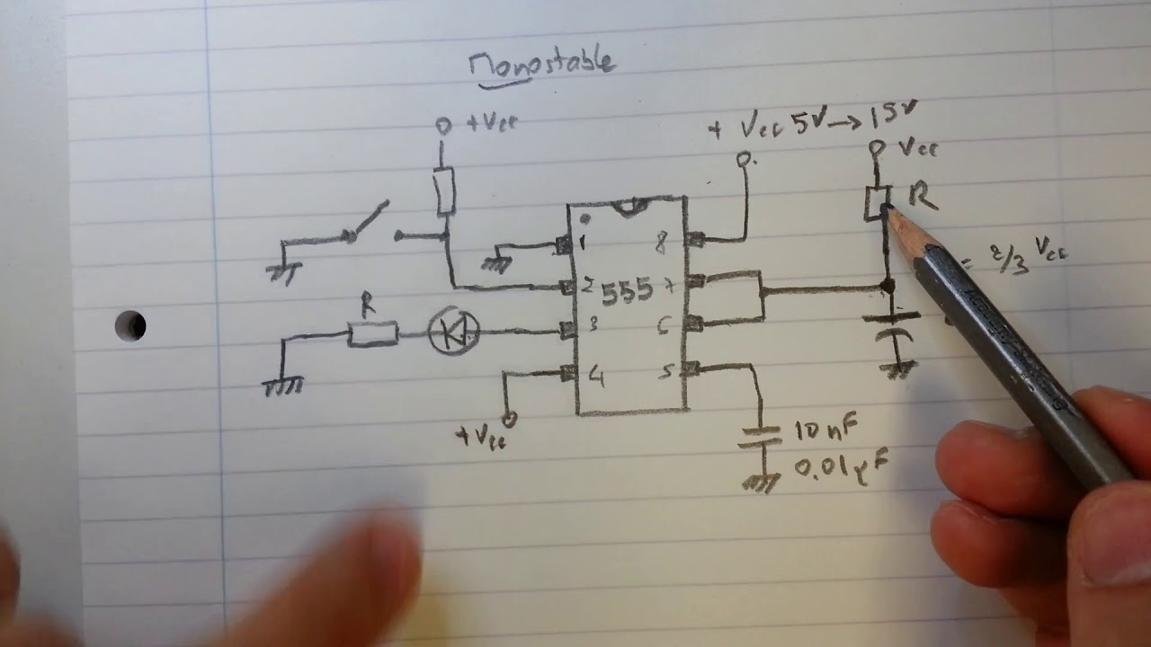 Le 555 monostable ( Partie 1/2)
