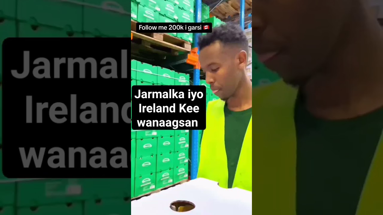 jarmalka iyo Ireland Kee wanaagsan #somalia #somaliland #somalitiktok #muqdisho #somali #hargeisa