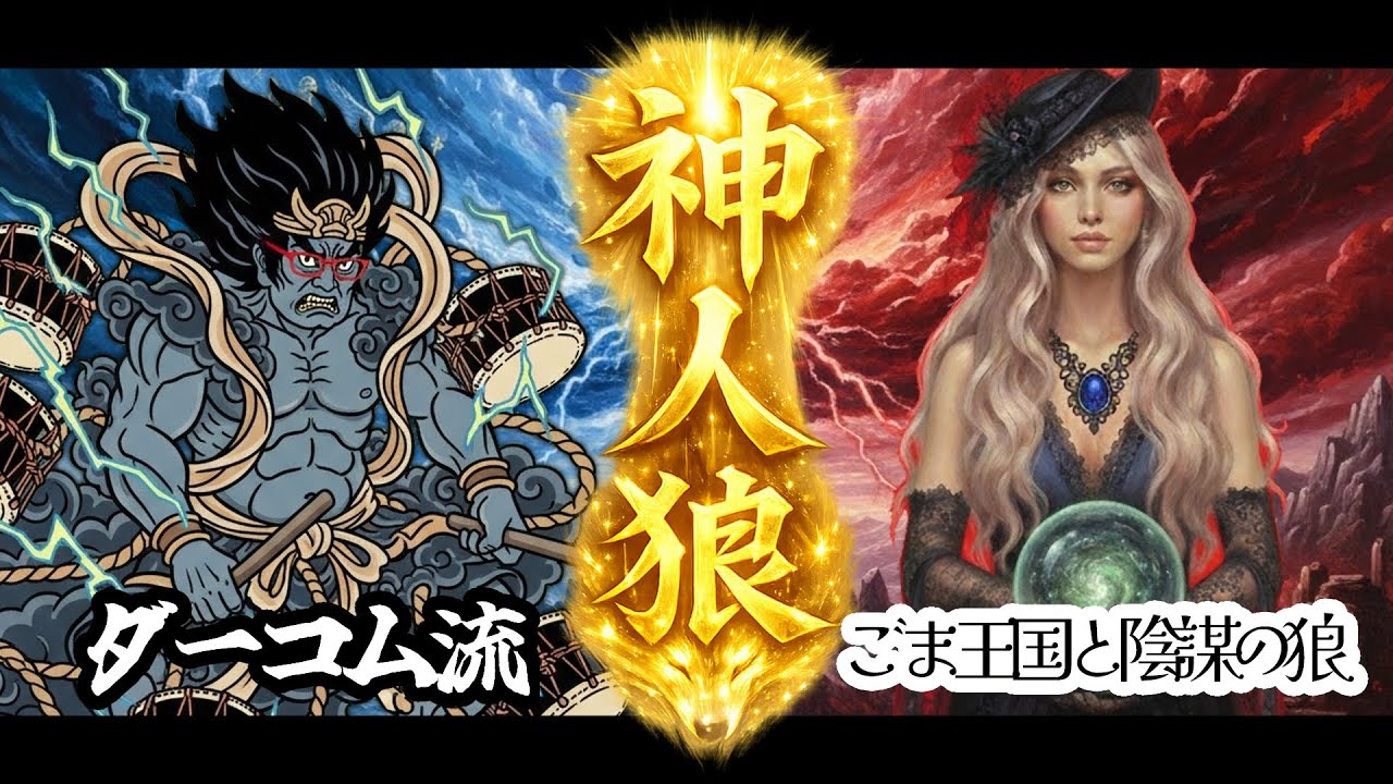 【ZOOM人狼】ほらね、「神人狼」ダーコム流VSごま王国と陰謀の狼でしょ。【人狼】
