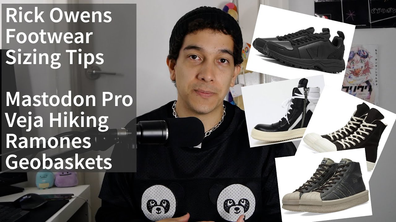 Руководство по размерам обуви Рика Оуэнса &mdash; Geobaskets / Ramones / Mastodon Pro / Veja Hiking