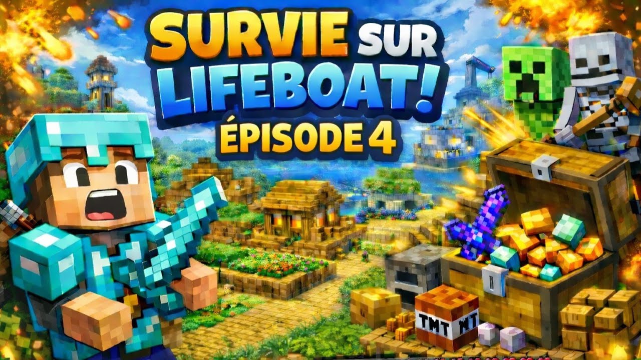 MINECRAFT SURVIE LIFEBOAT #4 FARM DANS LA MINE & LE MINESHAFT