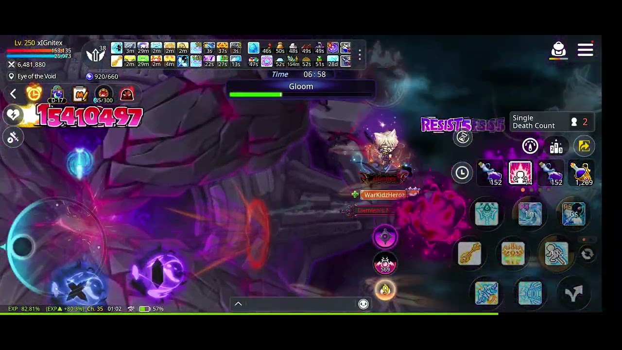 Maple Story M: noob Bow Master solo Gloom 箭神单刷眼球