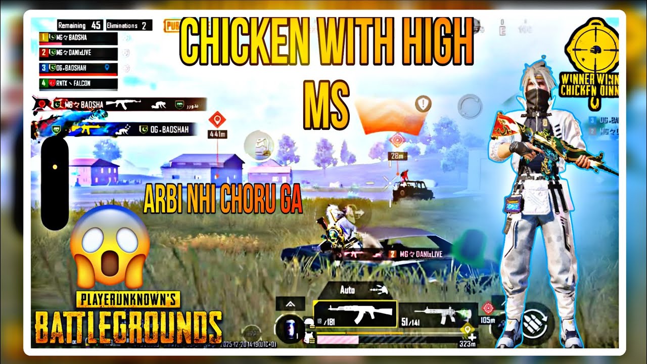 How To Chicken Dinner In Yandu Lobby With High MS | PUBG MOBILE | MG BADSHA | 