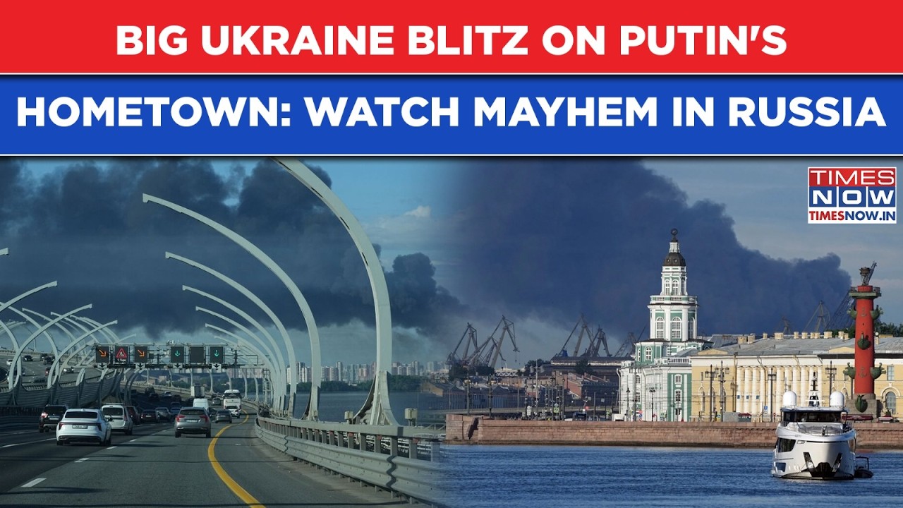 Putin's Hometown Under Huge Attack: Scary Scenes, Oil Hub Burns On Cam As Kyiv's Revenge Hits Russia