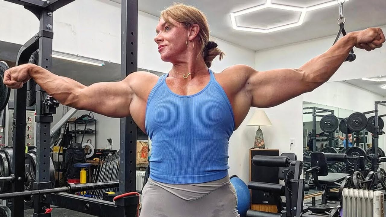 Her Biceps Were So Big, The Gym Stopped Everything 😱! — Jessica Martin