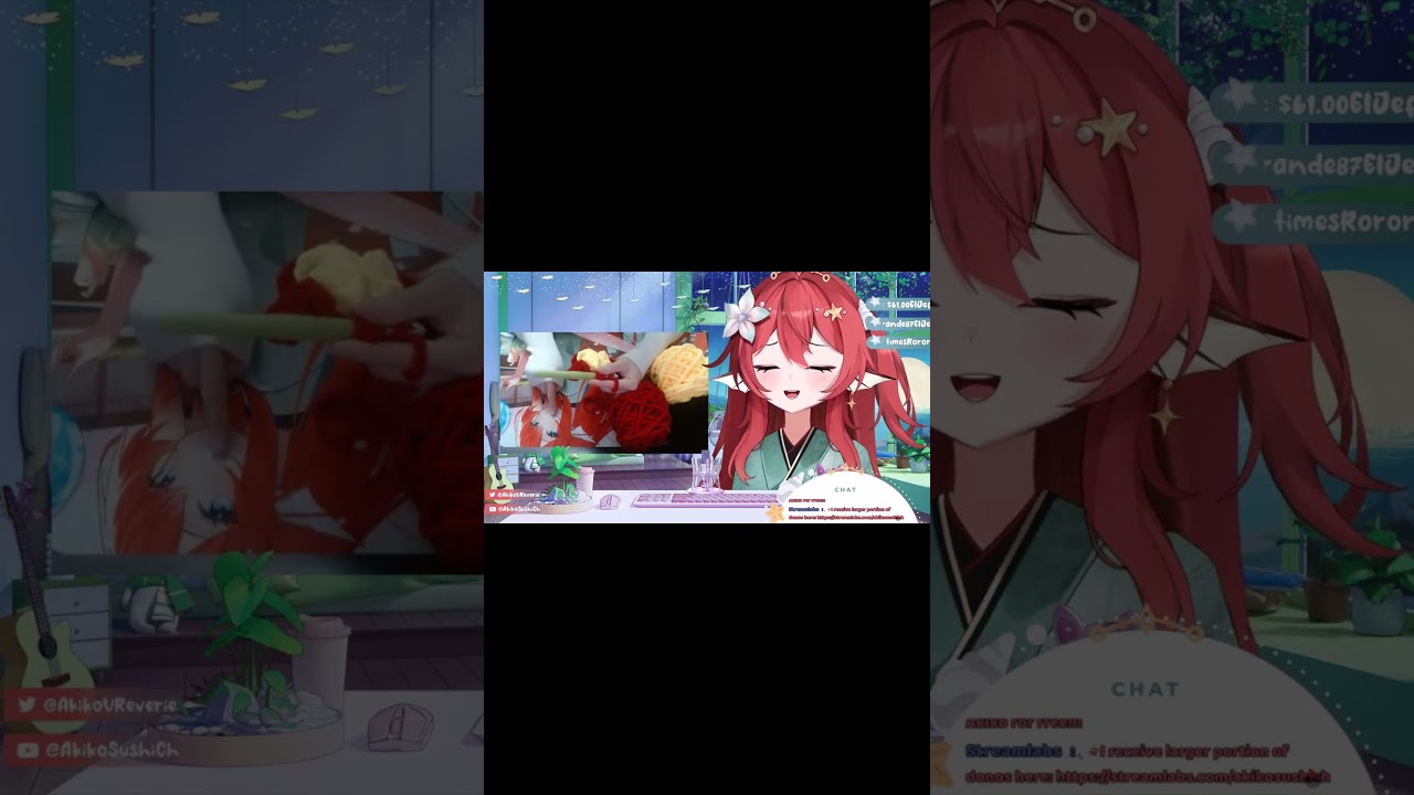 [VReverie Clips] Akiko Sushi Being Cute For The Length Of A Youtube Short!