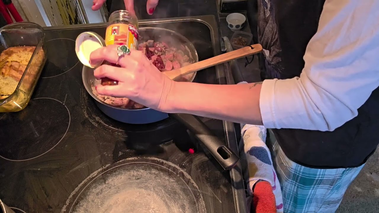 Острые спагетти с мясом