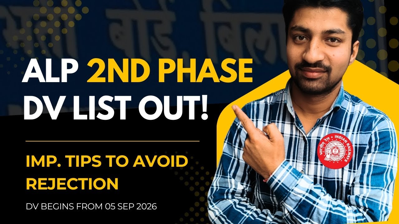 RRB Bilaspur 2nd Phase DV | Imp. Tips to pass DV & Medical successfully 