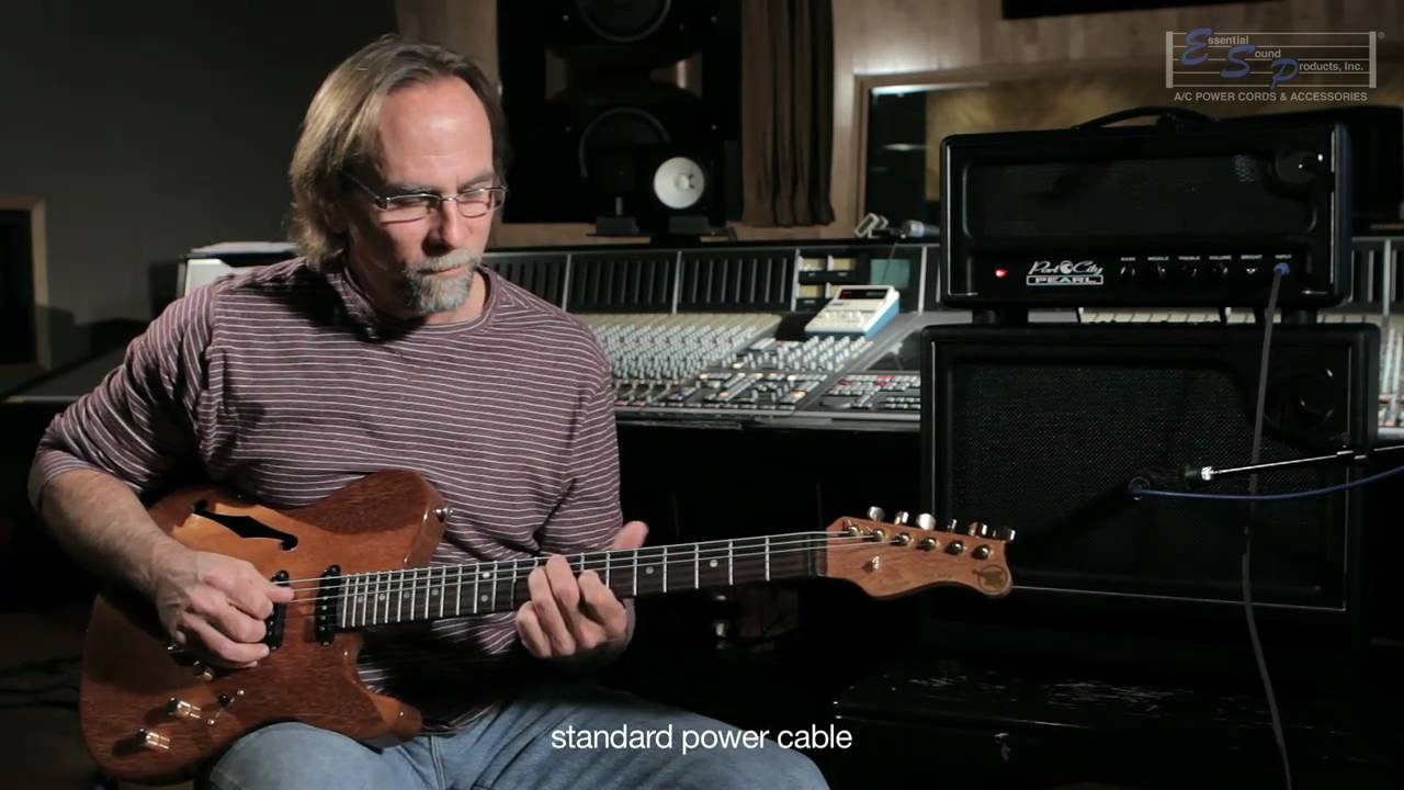 MusicCord Power Cord Demonstration With Guitar Amps By Eric Struthers