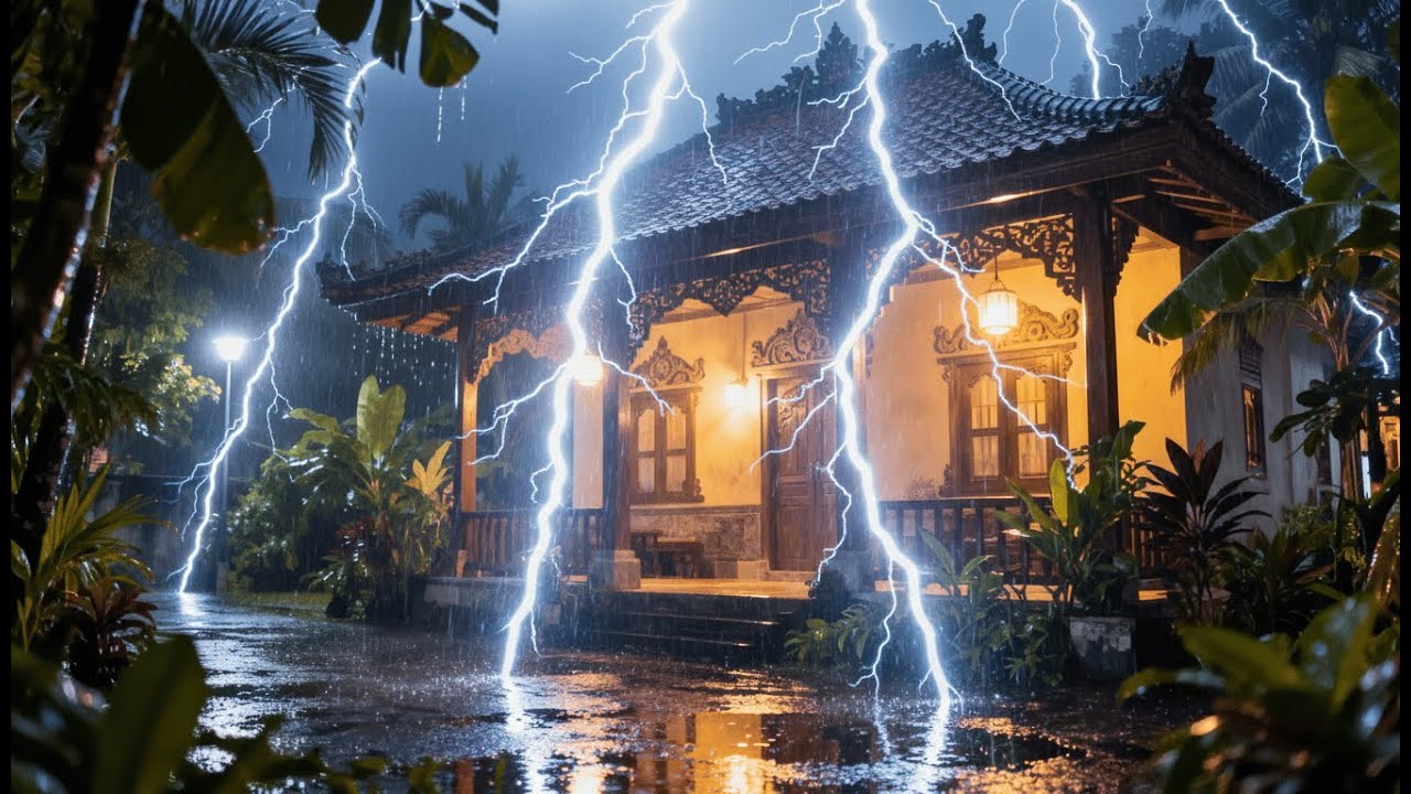 Rain Sounds for Sleeping | Relaxing Rain on Tin Roof for Sleep, Calm Focus & Cozy Night Ambience