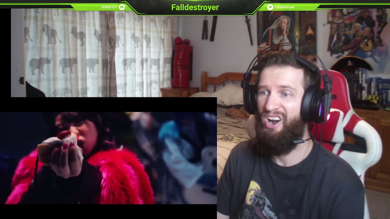 Hanabie / I Love Sweets - Fallen Army Reaction - Scary but amazing/Do love me some sweets.
