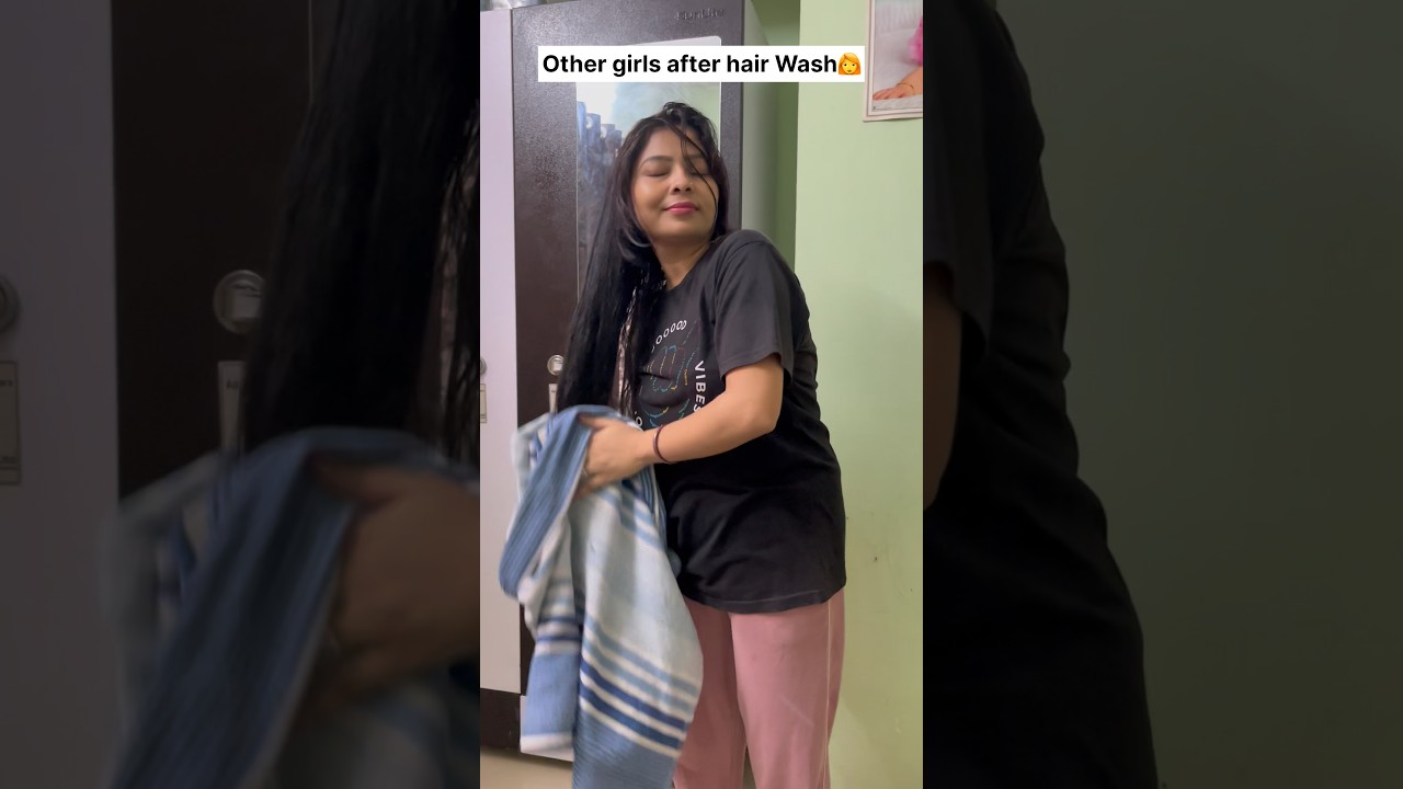 Me after hair wash 🧼 #viralvideo #comedy #indianlaughs #youtubeshortsvideo #funny 🤪😎