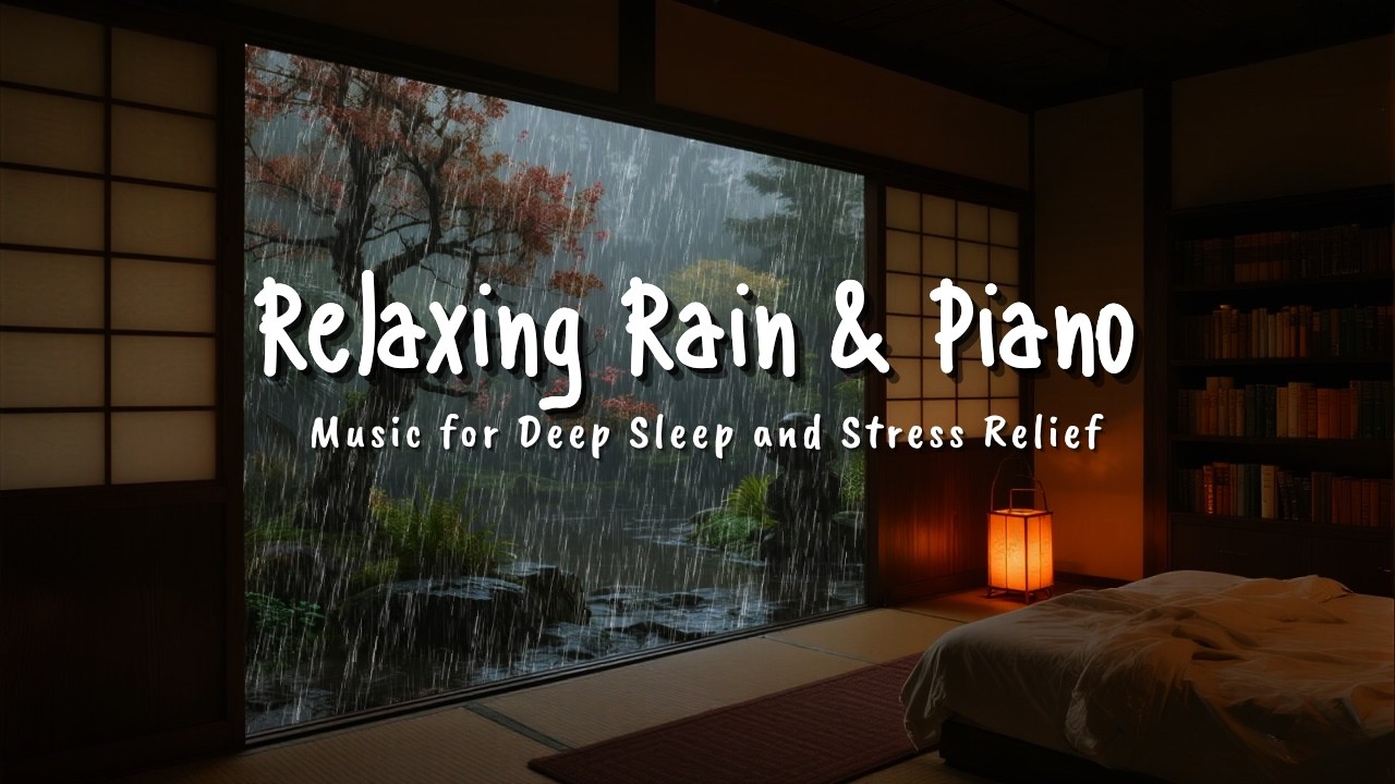 Fall Asleep Fast with Gentle Rain 🌙 Calm Piano Music for Deep Sleep and Better Rest