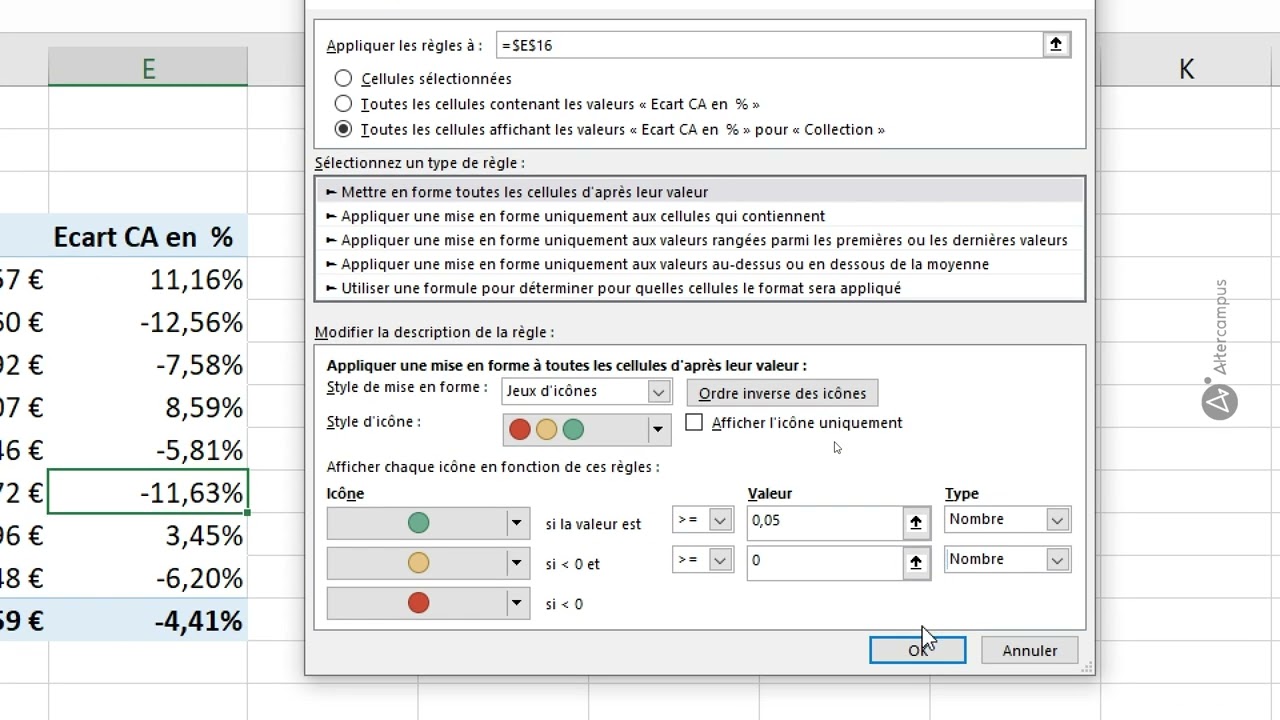 Excel - 19. Appliquer un format conditionnel à un tableau croisé dynamique