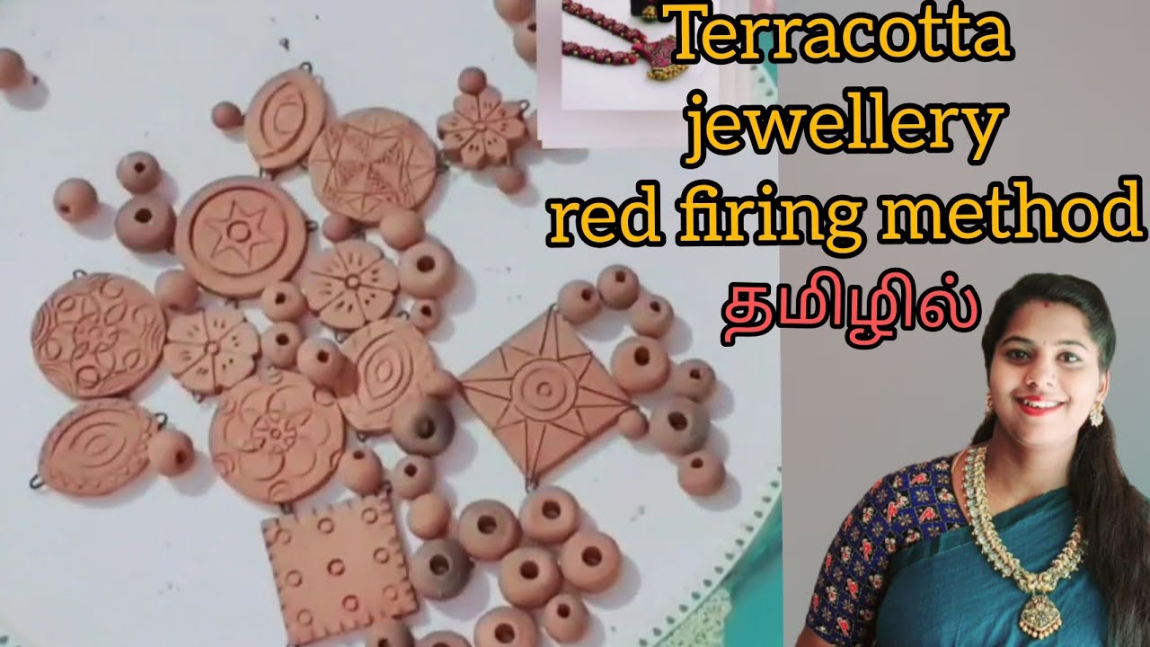 Red fire baking method 🔥.. How to bake terracotta jewellery in tamil
