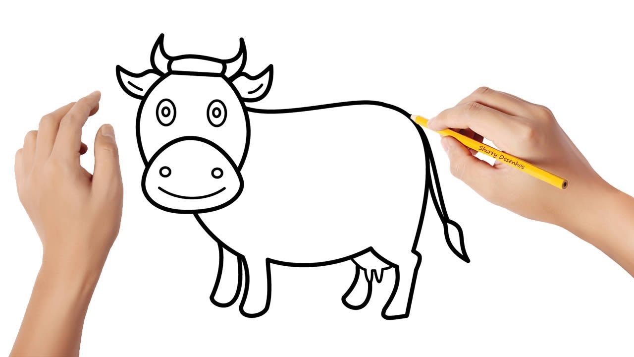 Como desenhar uma vaca