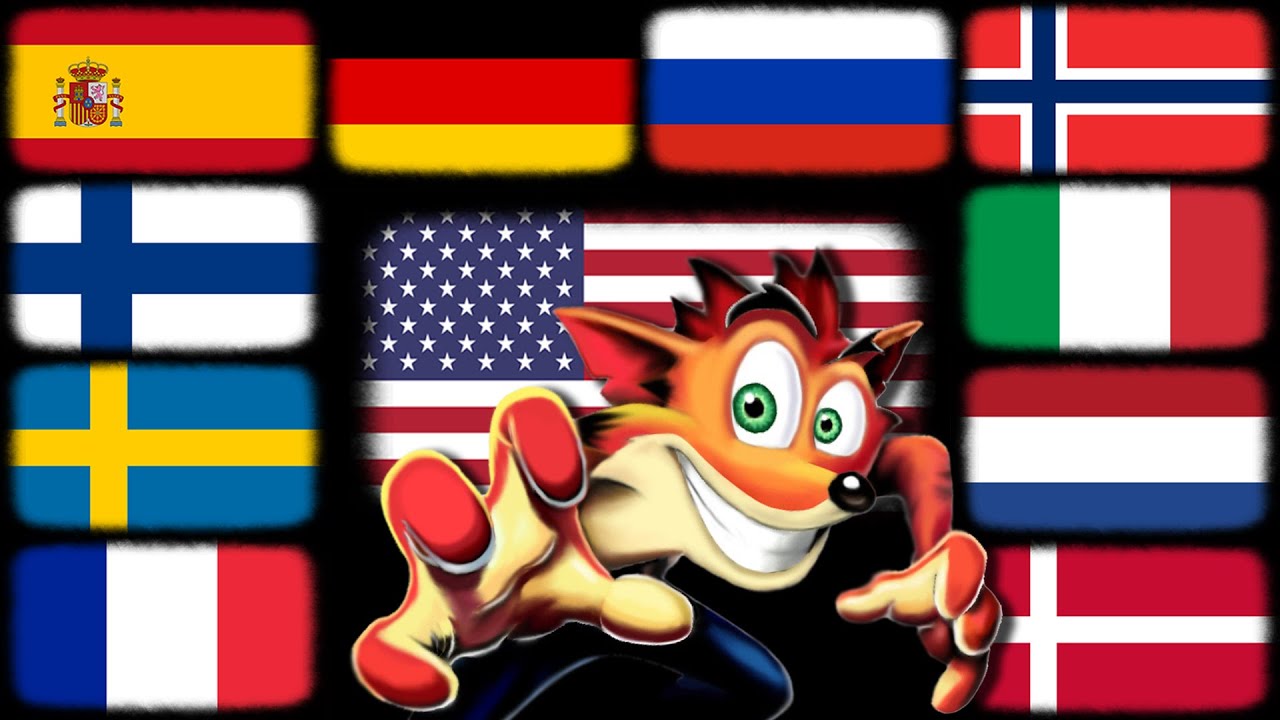 Crash of the Titans - Dub Comparison (ALL LANGUAGES)