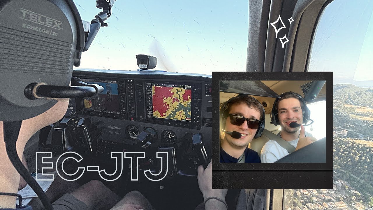 Cessna C172 - ECJTJ Local VFR Flight at Sabadell + Balked Landing with ATC AUDIO