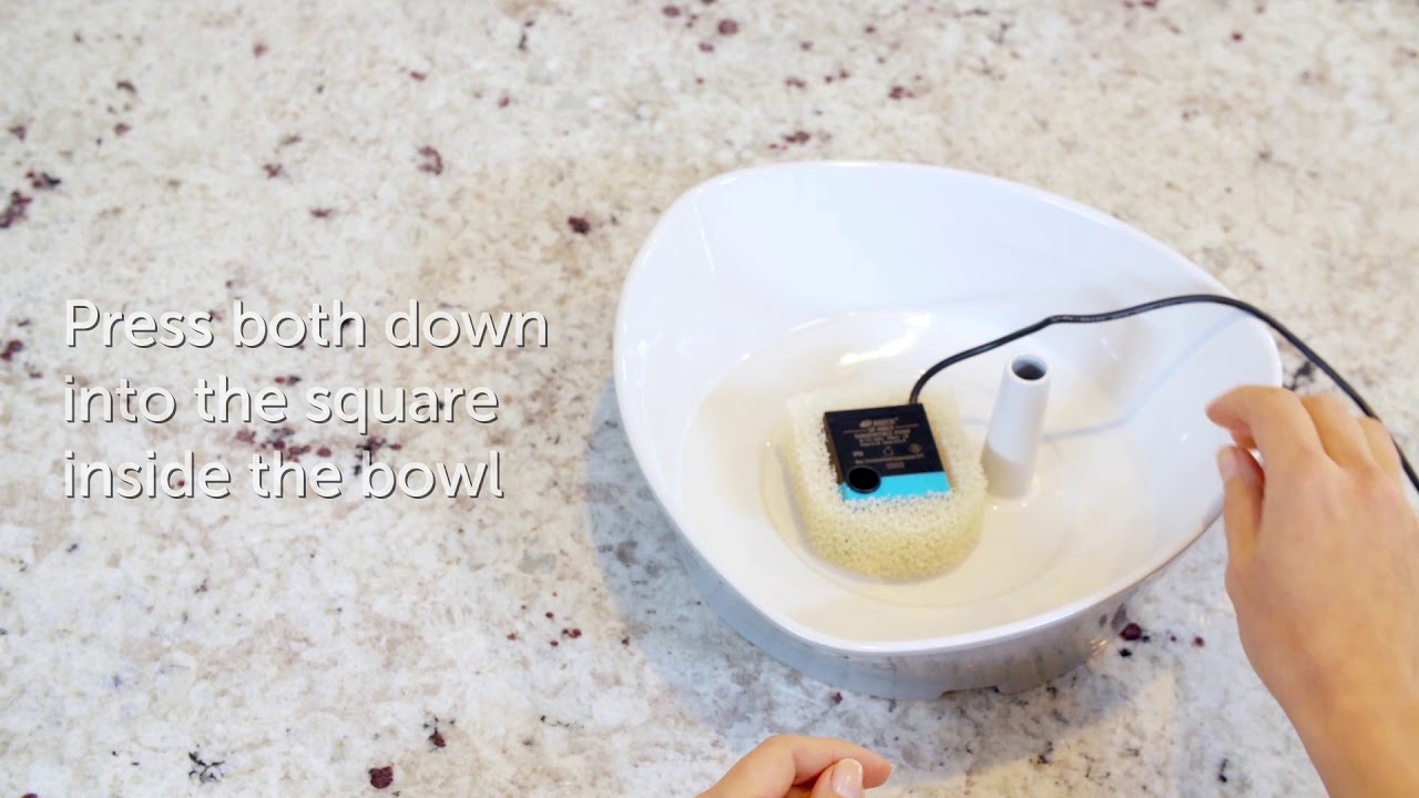 How to assemble your PetSafe Streamside Ceramic Pet Fountain