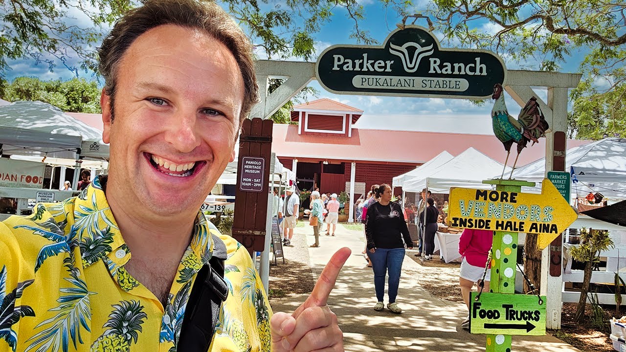 Inside Waimea Mid-Week Farmers Market on Hawaii's Big Island