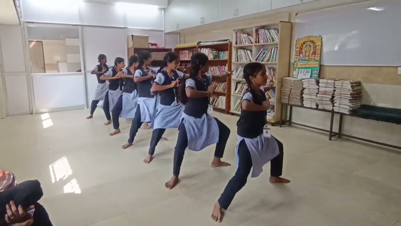Paraval adavu-1 # my lovely students 🥰# bharatham#