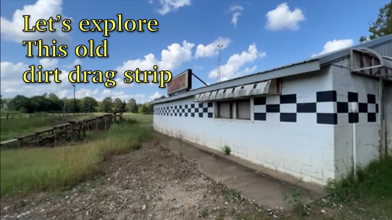 Exploring what remains of a closed drag strip.