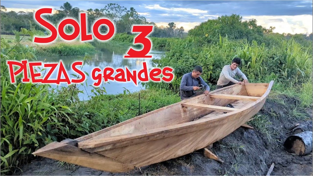 La CANOA mas SIMPLE de HACER _ solo 3 piezas grandes de madera