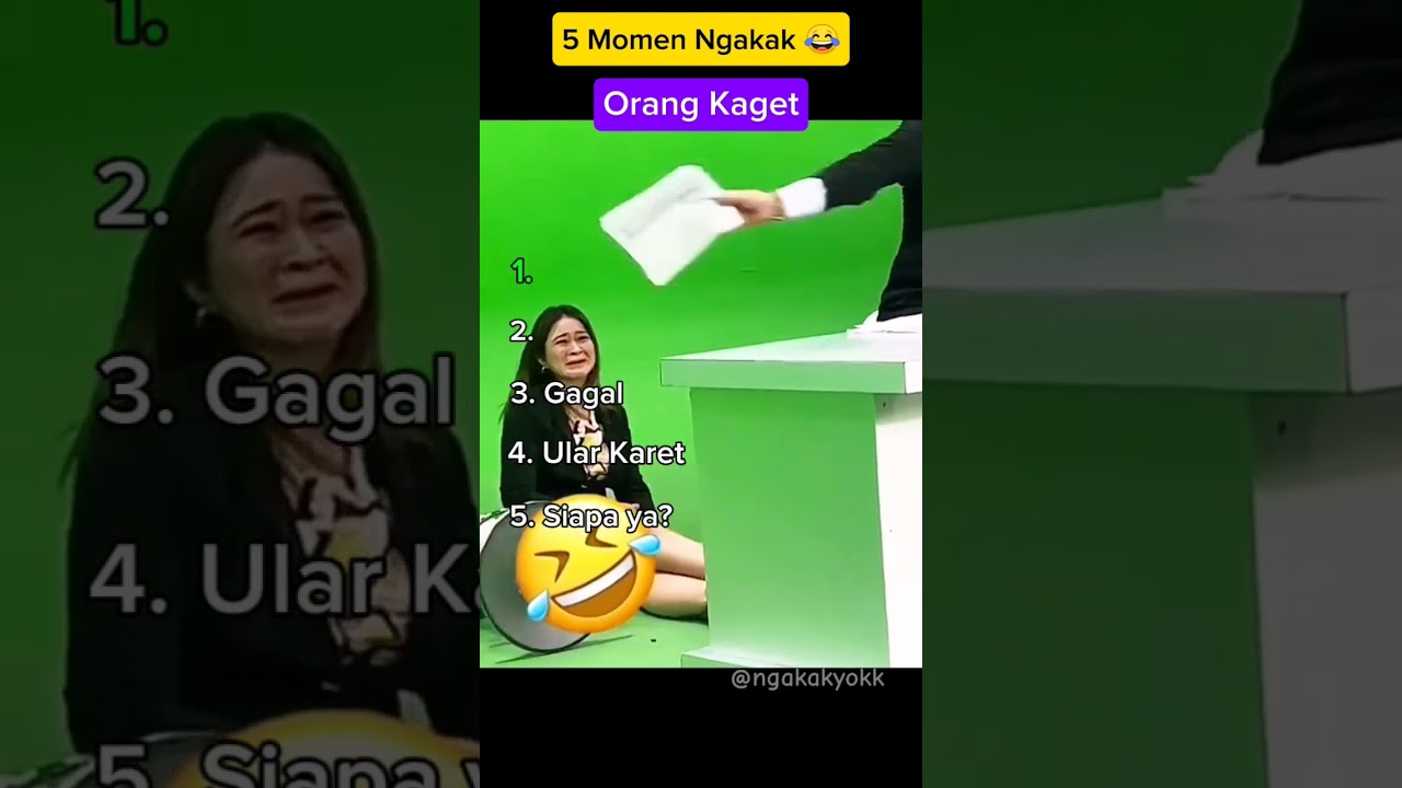 5 Momen Ngakak Orang Kaget #ngakak #lucu #video #shorts #kaget