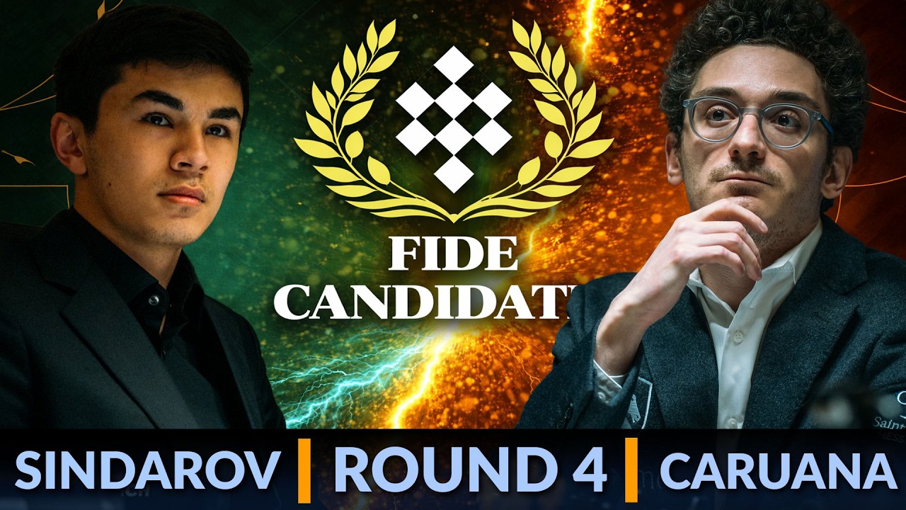 Javokhir Sindarov vs Fabiano Caruana | Candidates 2026 Round 4