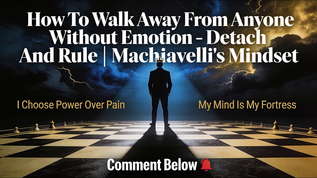 How To Walk Away From Anyone Without Emotion - Detach And Rule (Machiavelli) || Truth Lens Stories