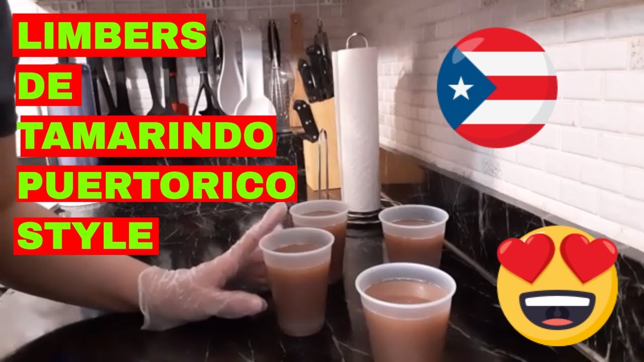 Limbers de tamarindo/ Puerto Rican style tamarind frozen cups