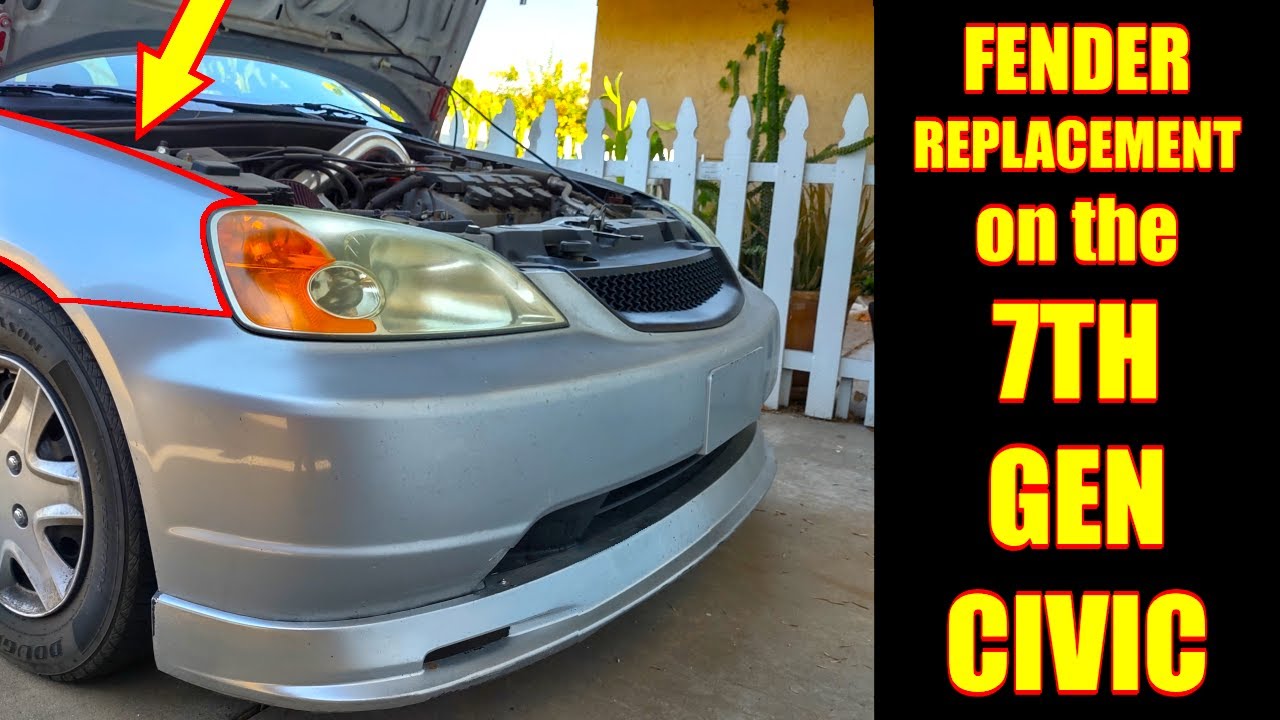 FENDER REPLACEMENT on the 7TH GEN CIVIC | 2002 Honda Civic Lx